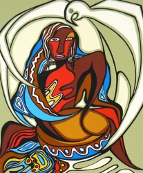 Rhythm of the drum painting by Daphne Odjig