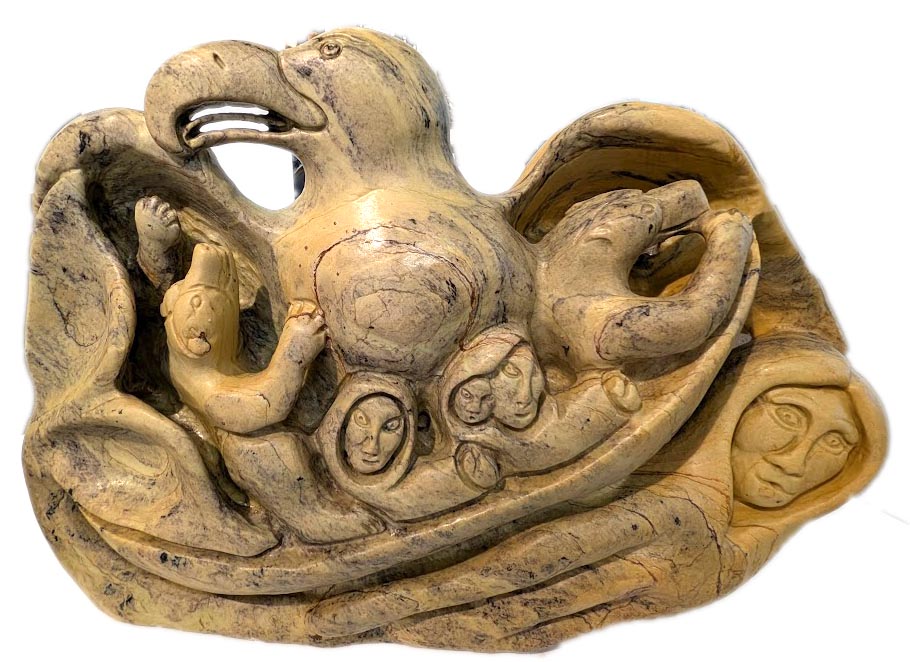 Inuit Sculpture | Inuit Art | Jonasie (Quarortoq) Faber | Bearclaw